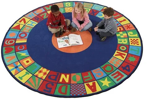 Floors That Teach Round School Rug