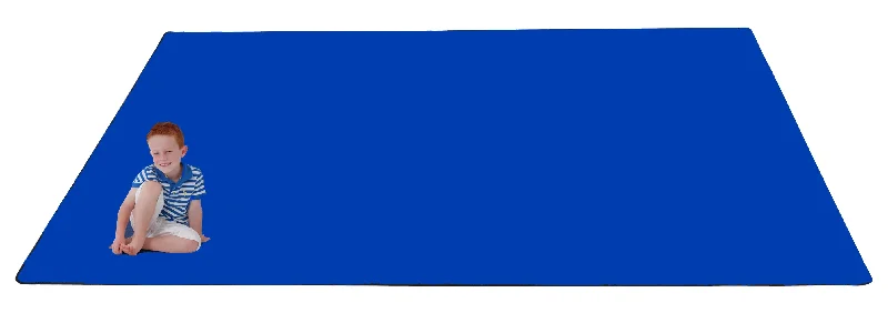 Kid-tastic Solid 35 oz. Royal Blue Kids Rug