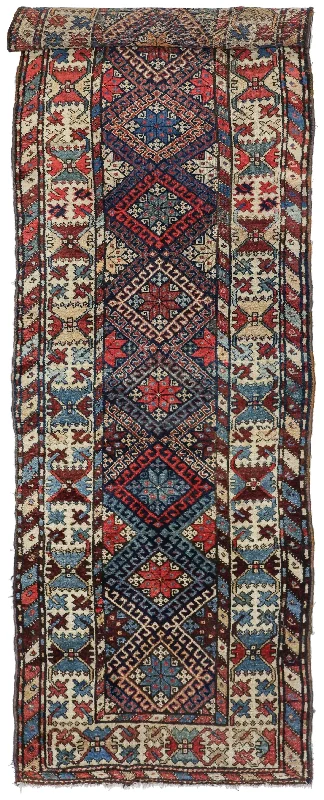 Vintage Kurdish Handwoven Tribal Rug, J75903