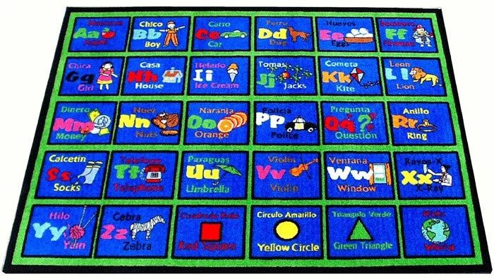 Learning Spanish Classroom Rug