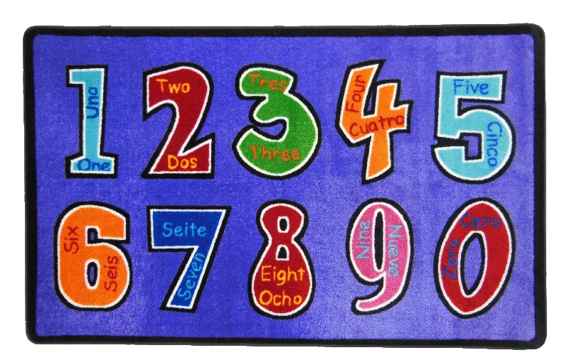 Numero Uno Spanish Number Rug