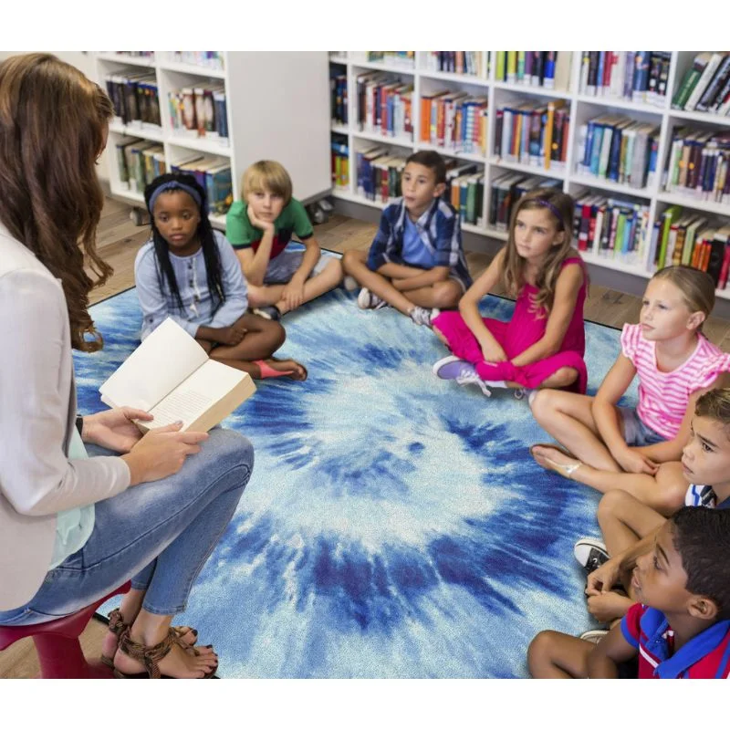 Ocean Tie Dye Classroom Rug