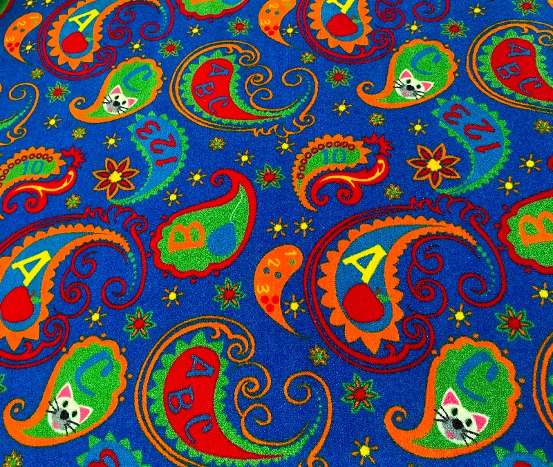 Paisley Rug With ABC