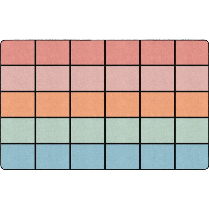 Pastel Paradise Horizon Classroom Seating Rug