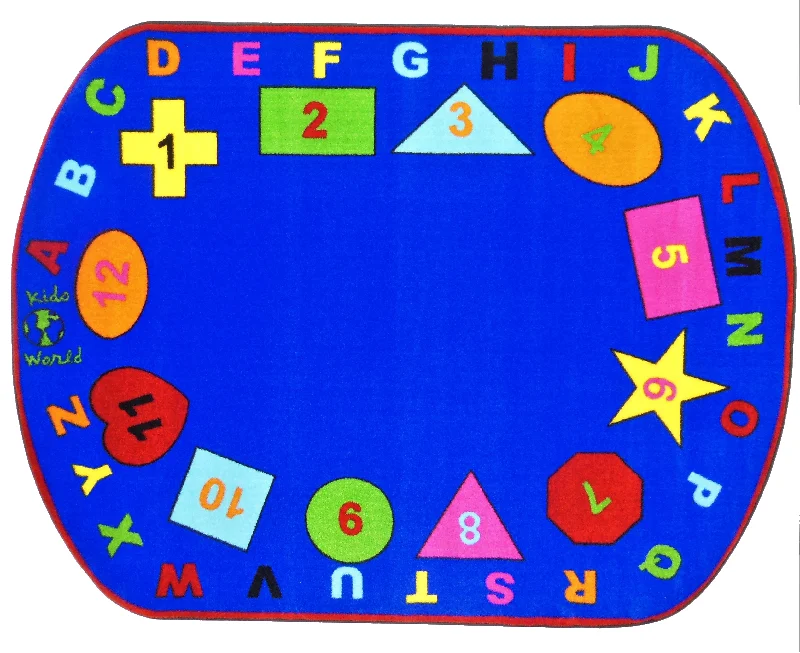 Preschool Shapes Rug With BRIGHT Colors