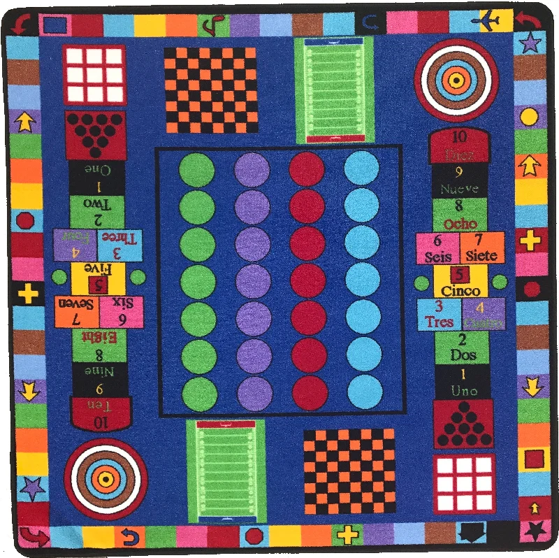 REVERSIBLE Kids Game / Country Roads Rug