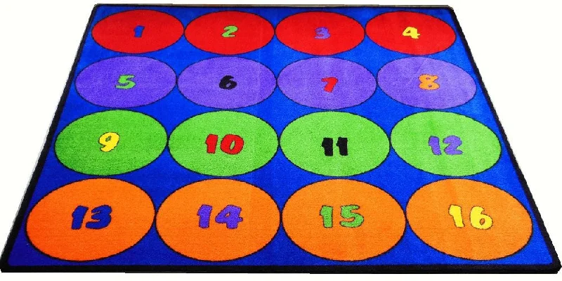 Seating Circles Classroom Rug With 16 Seats