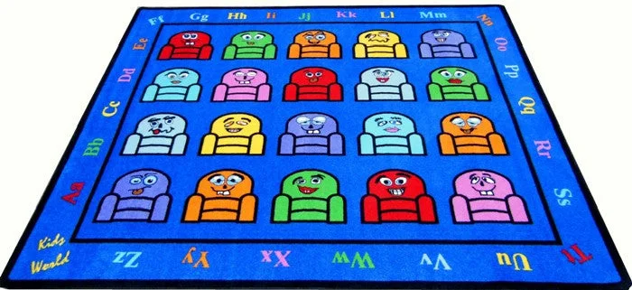 Silly Seats Kids Classroom Rug