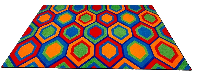 Sitting Hexagons Children's Rug