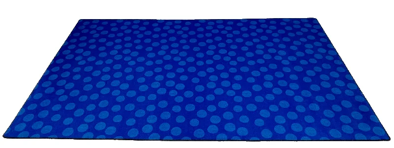 Spots Abound Childrens Rug Blue on Blue