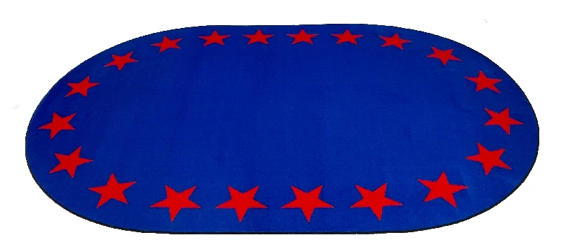 Star Border Classroom Rug