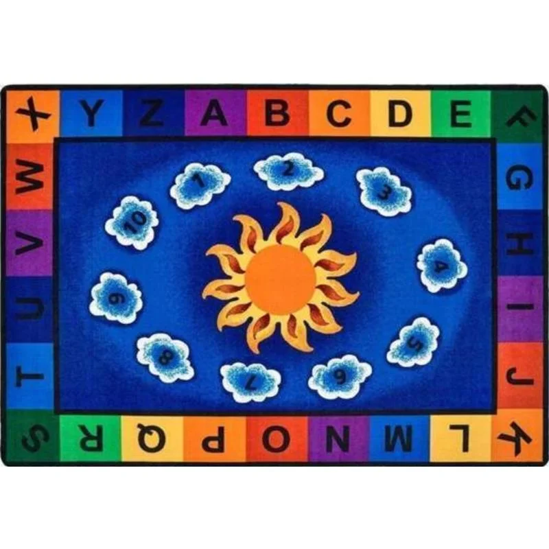 Sunny Day Learn and Play Classroom Rug