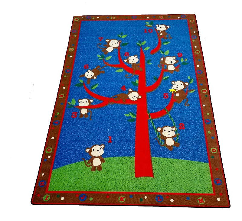 Ten Little Monkeys Rug