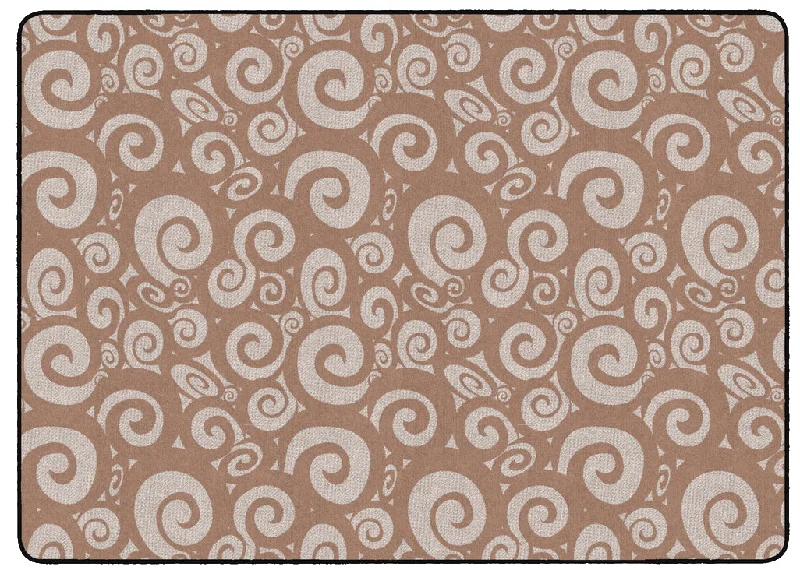 Tone on Tone Almond Swirl Rug