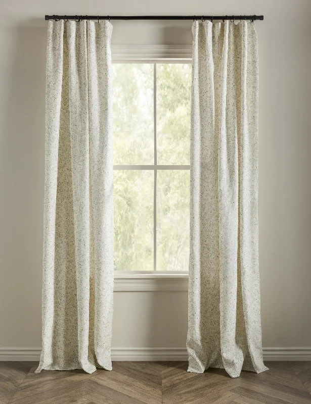 Dainty Leaves Linen Curtain Panel by Rylee + Cru