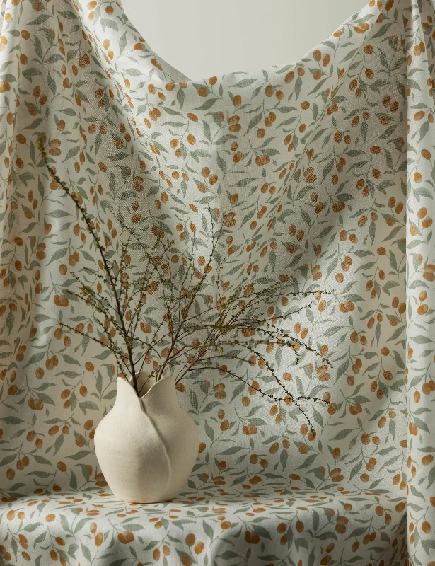 Kumquats Linen Fabric by Rylee + Cru