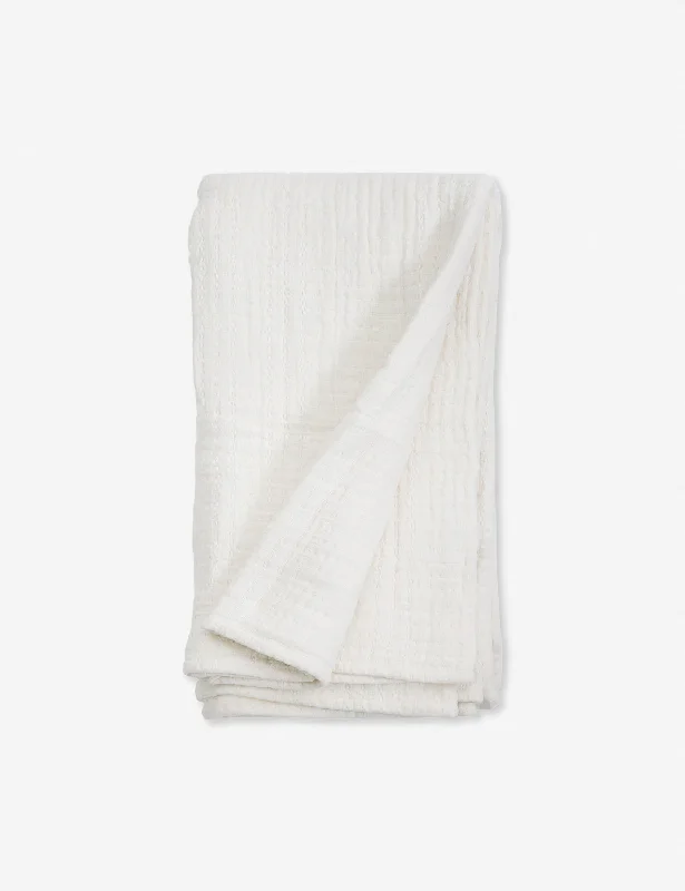 Arrowhead Textured Cotton Blanket by Pom Pom at Home