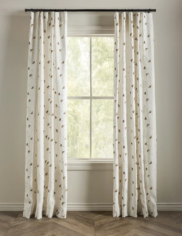 Sparrow Linen Curtain Panel by Rylee + Cru