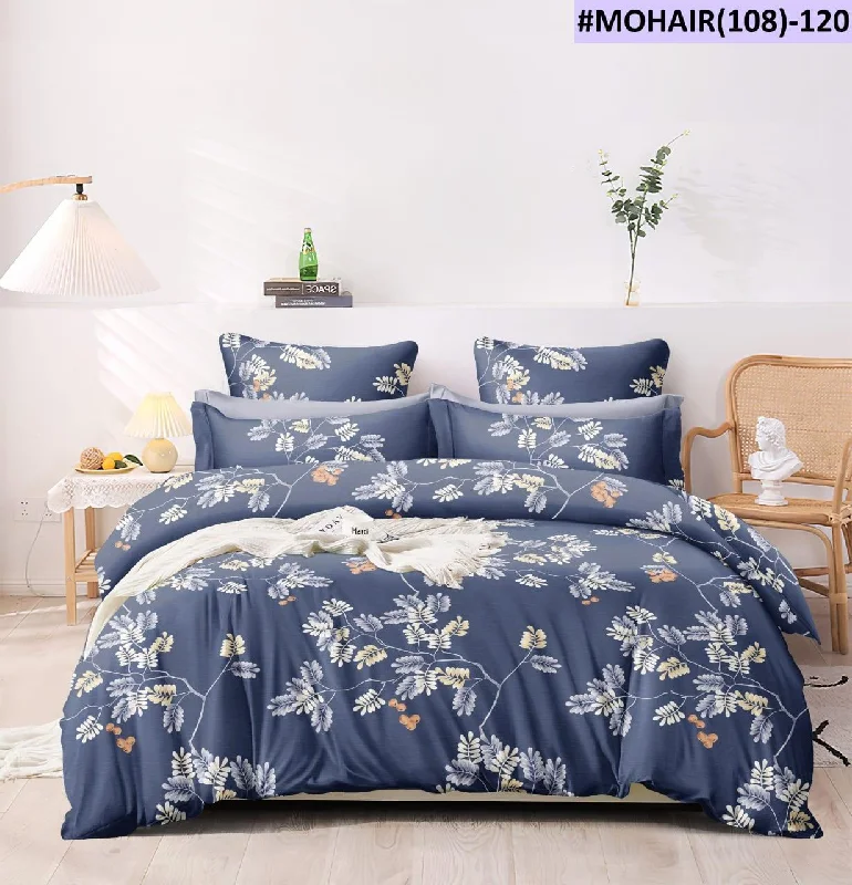 Super Soft Premium Fabric Bedsheet With 2 Contrast Pillow Covers